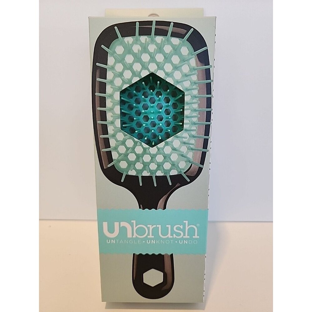 UNbrush Wet & Dry Vented Detangling Hair Brush, Lagoon Teal
